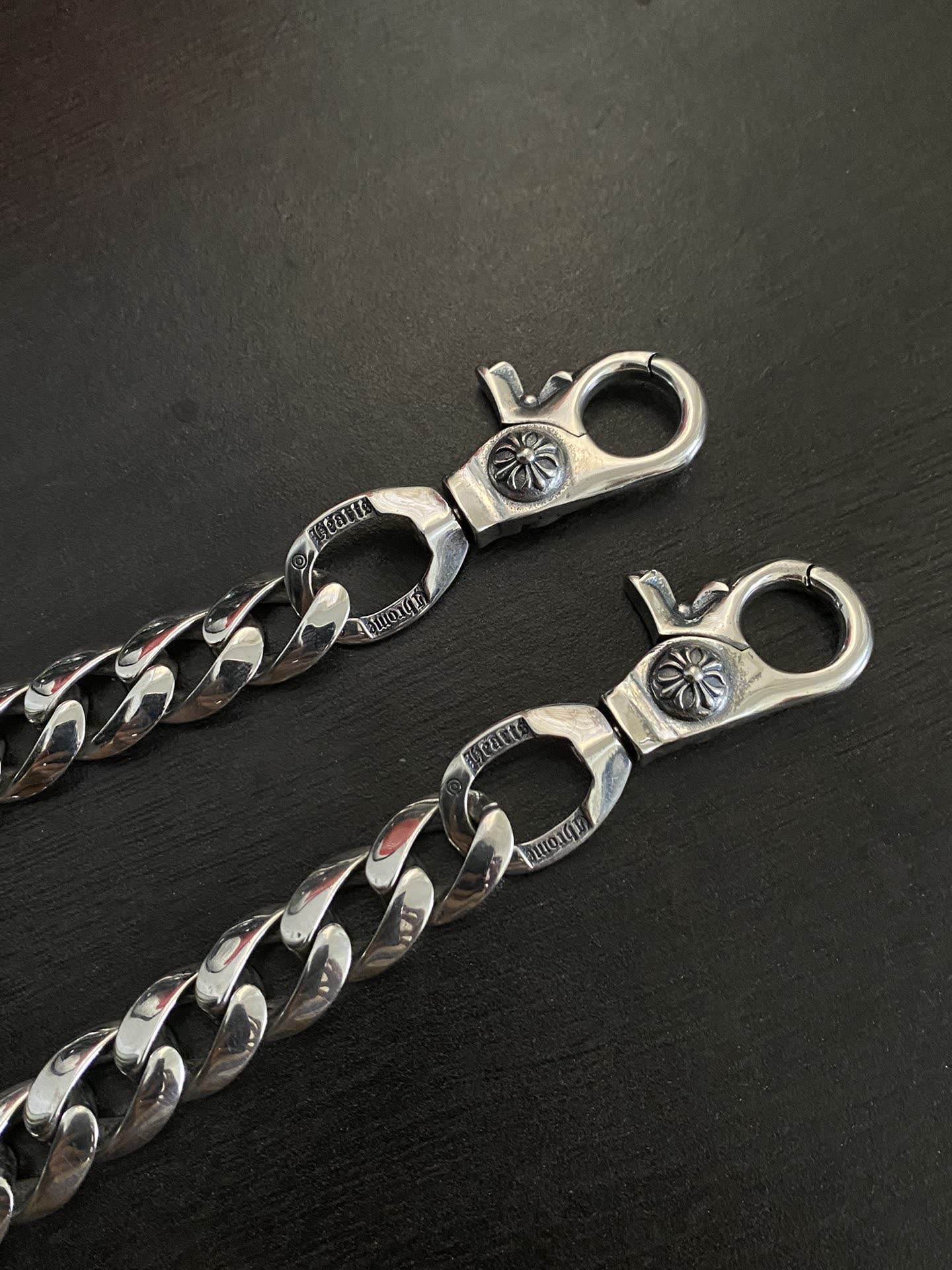 Chrome Hearts Silver Chain with Lobster Clasp